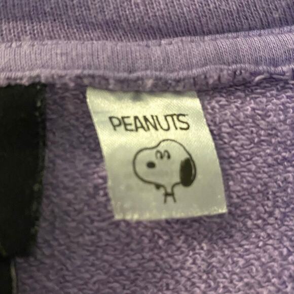 H&M Sweatshirt Women's Size M Purple Full Zip Snoopy Skateboard Graphic - Picture 5 of 8